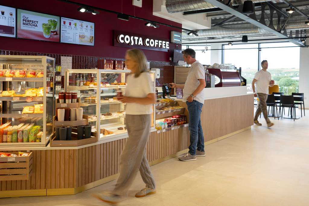 Costa Coffee at GRIDSERVE Markham Vale Electric Forecourt